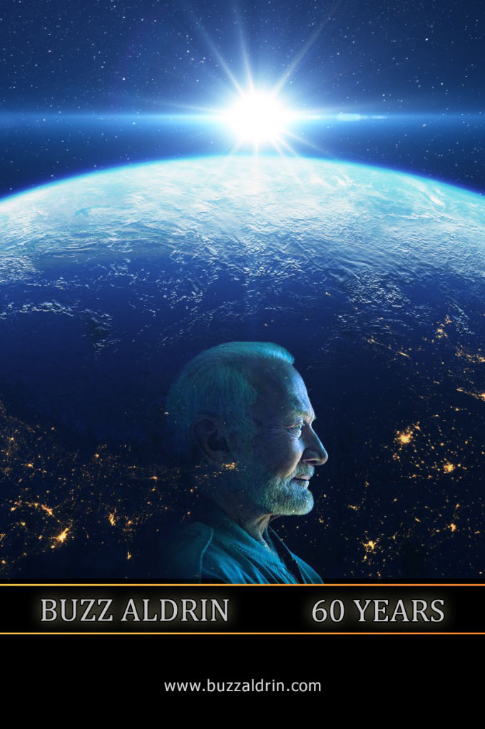 BUZZ ALDRIN 60 Years Poster
