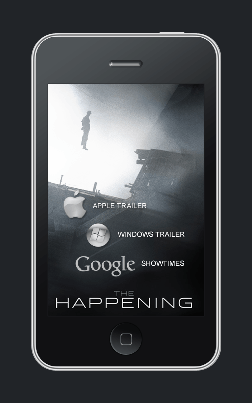 THE HAPPENING Mobile Interface